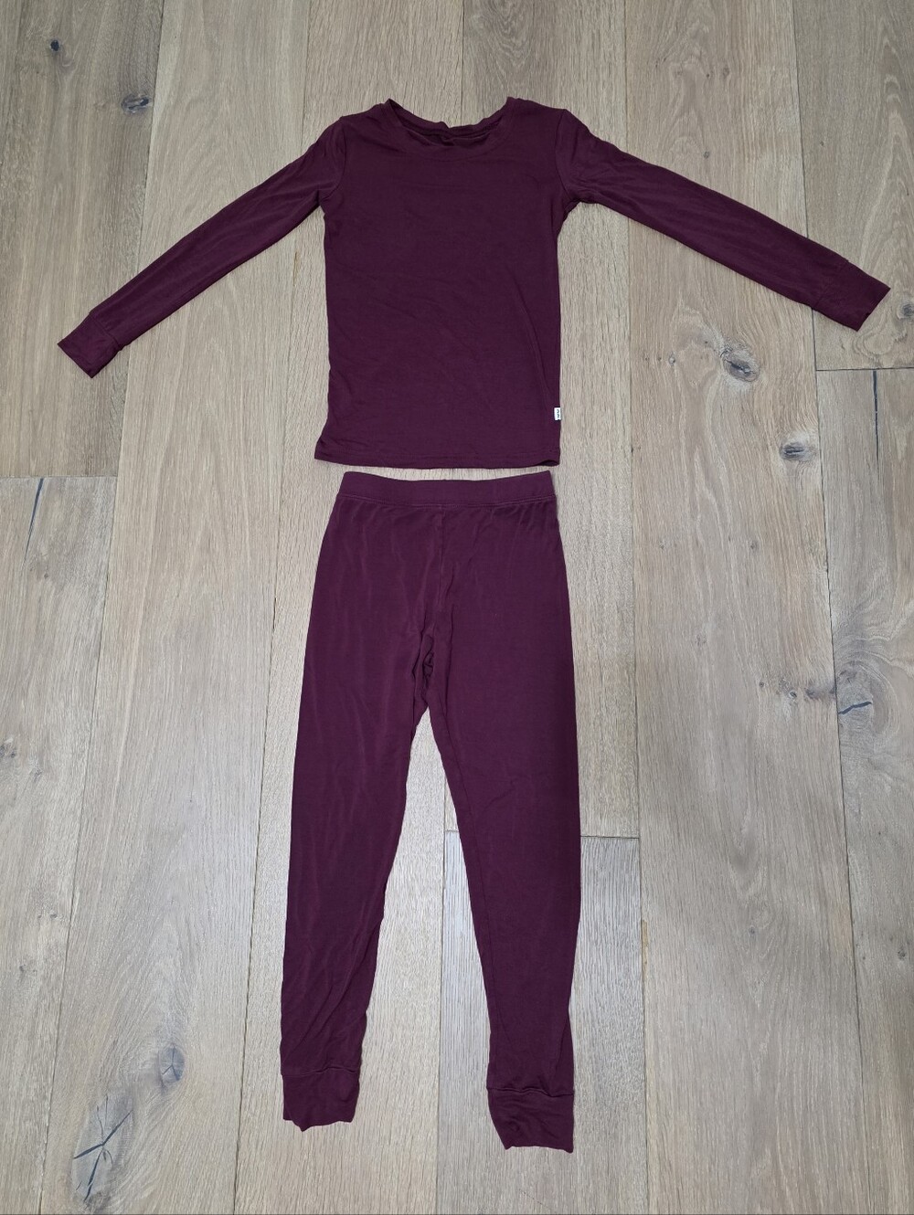 Little Sleepies Classic Burgundy Pajama Set